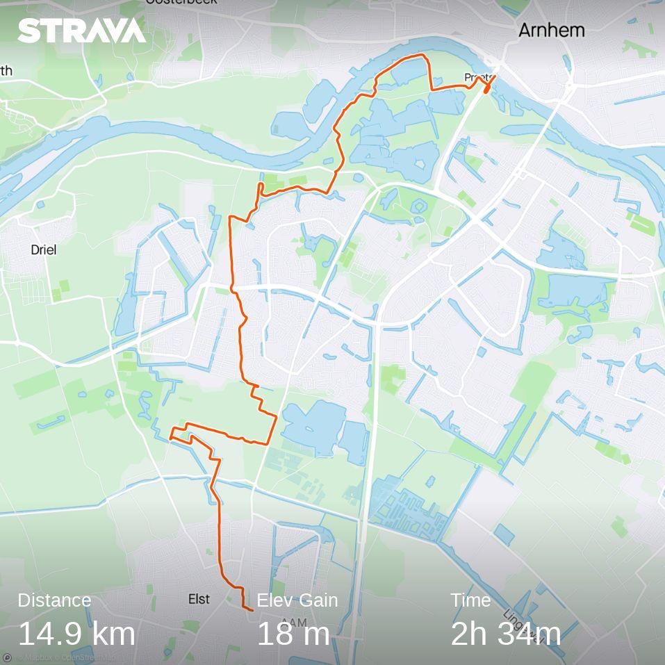 07. Arnhem Centraal – Elst (15,8 KM)