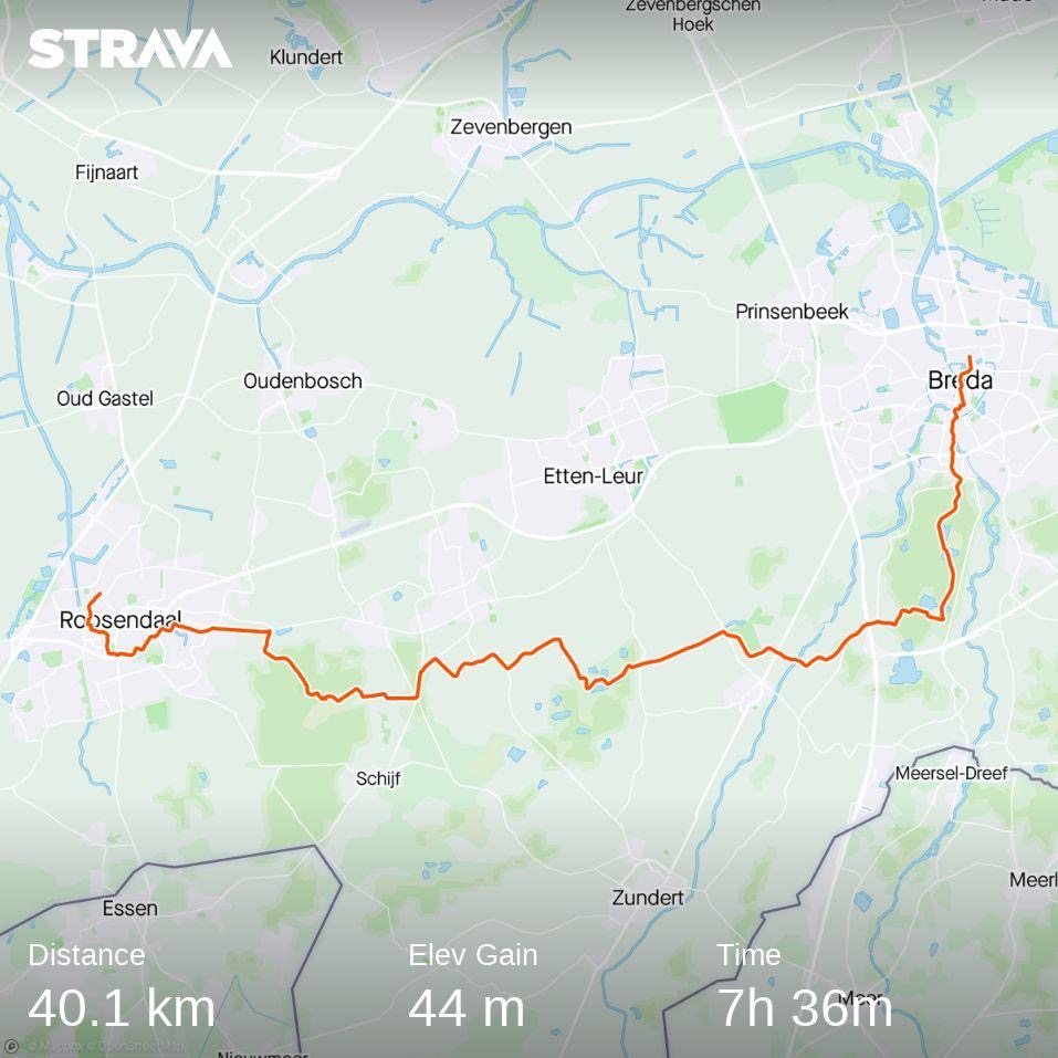 14. Breda – Roosendaal (route 3600)